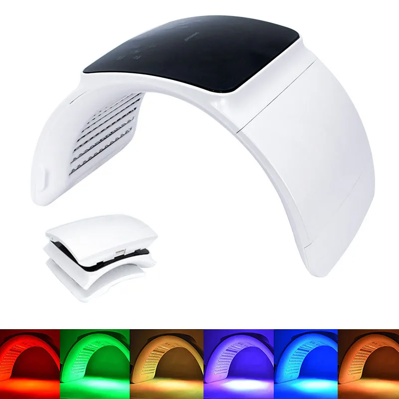  6 Color PDT LED Light Therapy Mask Skin Rejuvenation Acne Remover Anti-wrinkle Aging Skin Care Beau - 4000447208935
