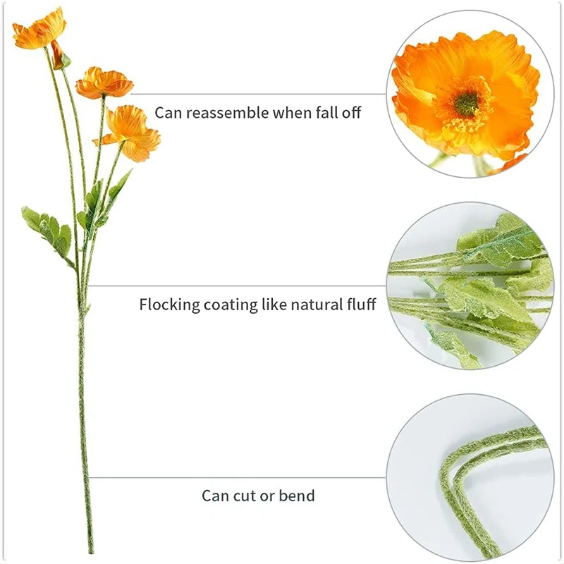 Artificial poppy flower image