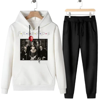 

Men Hoodies TrackSuit Sport Jacket Fall Spring Suit Set Trousers Pants Jogging Horror Friends Outfits