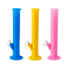Narguilé en Silicone 35CM, Protection de la santé et de l'environnement, verre, Tube de décoration, Collection d'accessoires, cadeau 