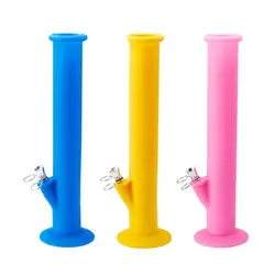 35cm hookah saúde e proteção ambiental vidro silicone hookah tubo decoração coleção shisha acessórios presente