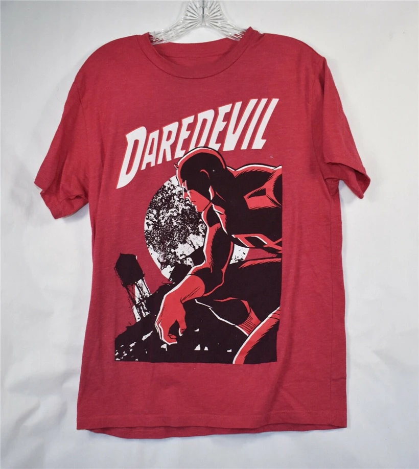 Мужская футболка с короткими рукавами Marvel Red Daredevil Супергерой из комиксов