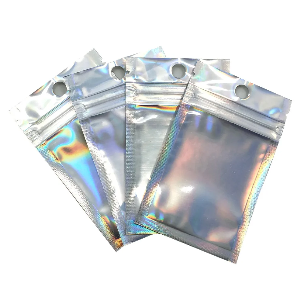 2000PCS Clear Plastic Zipper Bags Glittery Aluminum Foil Package Bag Electronic Accessories Mylar Packing Pouches With Hang Hole 2000PCS Clear Plastic Zipper Bags Glittery Aluminum Foil Package Bag Electronic Accessories Mylar Packing Pouches With Hang Hole