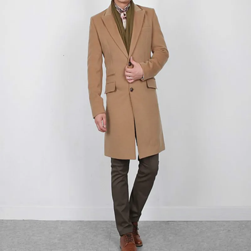 ZOGAA 2020 new men coats Casual Long Cotton mens wool coat 4 color men coat winter Solid mens trench coat jacket plus size S-3XL ZOGAA 2020 new men coats Casual Long Cotton mens wool coat 4 color men coat winter Solid mens trench coat jacket plus size S-3XL