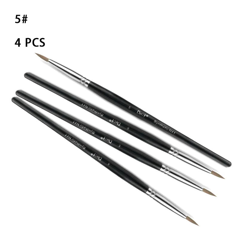 

Teeth Glazing Pen 5# Dental Porcelain Brush Pen 5# for Adhesive Composite Cement Porcelain Teeth Tool Dental Supplies 4pcs