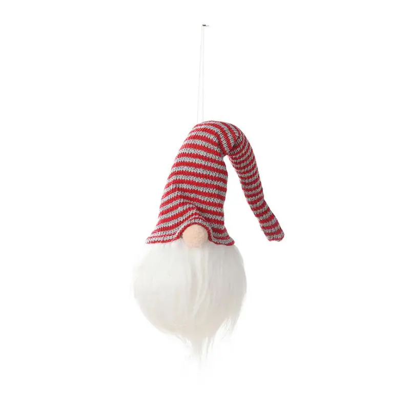Gnome ночник Полосатый шляпа дизайн плюшевый шведский Санта Рождественский подвесной кулон праздничные осветительные приборы Kerst Decoratie