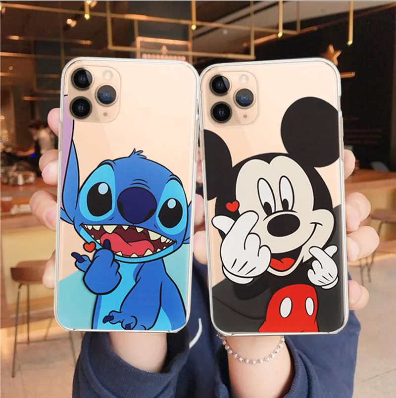 Чехол для телефона iPhone 11 Stitch Than heart чехол Pro XS MAX XR X 6s 6 7 8 Plus прозрачный мягкий из ТПУ