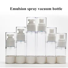 Пластиковая косметическая бутылка многоразовая эмульсия в бутылках спрей 30 мл 50 мл 80 мл 100 мл прозрачный безвоздушный вакуумный насос контейнер