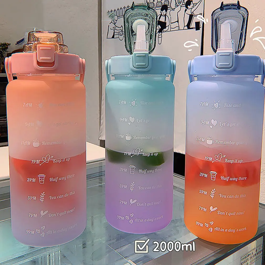 2 литра большая емкость свободно Мотивирующий маркер времени Соусники для