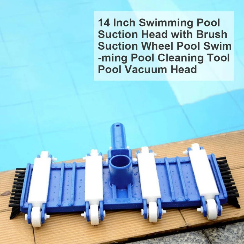 14 Inch Pool Suction Head Sink Cleaning Tool Swimming Pool Suction Tray Cleaning Brush