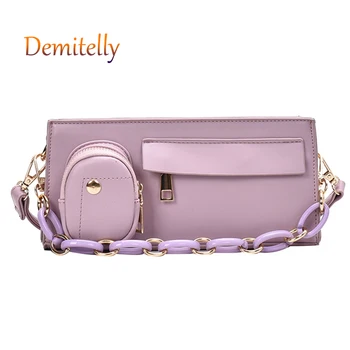 

The New Chain Ladies Handbag Fashion All-match Solid Color Women's Shoulder Messenger Bag Luxury Brand Tote Bag Purse Travel Bag