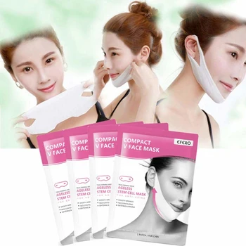

Efero 1Pc V Shaper Slimming Bandage Mask V Shape Lifting Face Mask Face Slim Chin Check Neck Lift Peel-off Mask Skin Care
