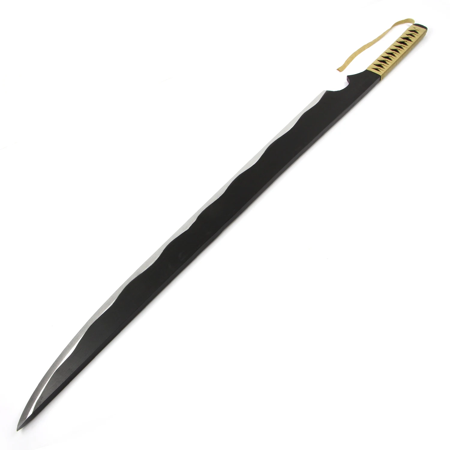 [Funny] 120 см Косплей Аниме Bleach weapon Dual Wield Blade Zangetsu Kurosaki Ichigo Меч деревянный меч костюм