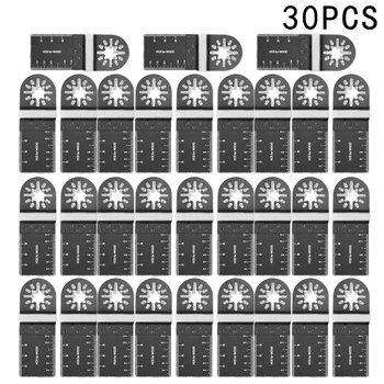 

30pcs Shank Oscillating Saw Blade Cutter Multi-tool Plastic Cutting 1-3/8 Inches