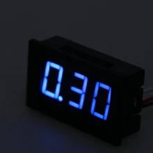 Mini Voltmeter Tester Digital Voltage Test Battery DC 0-40V Red/Blue/Green Auto Car Tester Tools