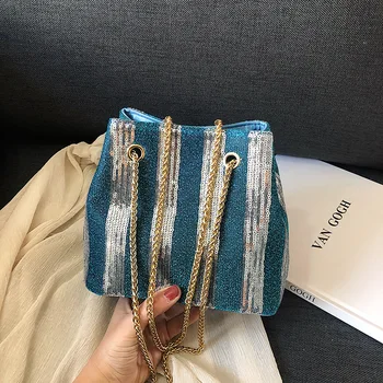 

2020 New Summer Sequin Chain Crossbody Bags For Women Sac A Main Femme Ladies Handbags Women Designer Shoulder Bag Messneger Bag