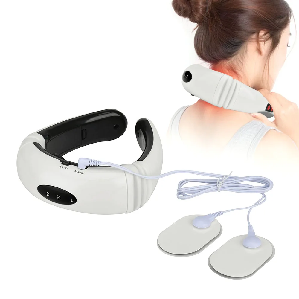 

6 Modes Electric Pulse Back and Neck Massager Far Infrared Heating Pain Relief Tool Muscle Relaxation Machine Anti Fatigue