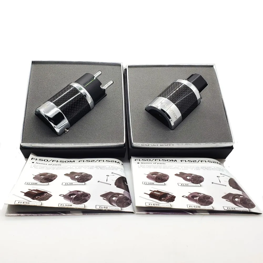 Hifi Furutech FI E50 (R) 50 Дия Schukostecker Edelstahl Carbon plug adapter|Электрические вилки| |