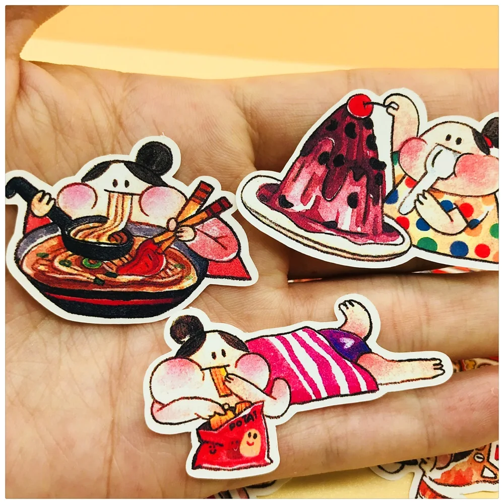 32Pcs/Set Vintage Japanese Food Master Sticker DIY Craft Scrapbooking Album Junk Journal Planner Decorative Stickers | Канцтовары для