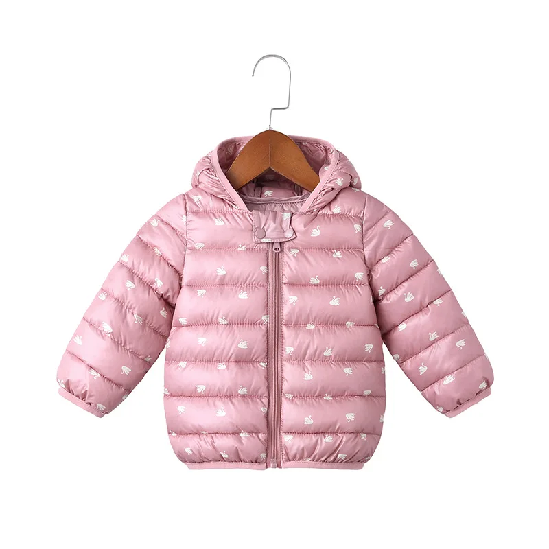 Новая зимняя детская хлопковая теплая хлопковая куртка для маленьких мальчиков и девочек удобная куртка с рисунком медведя