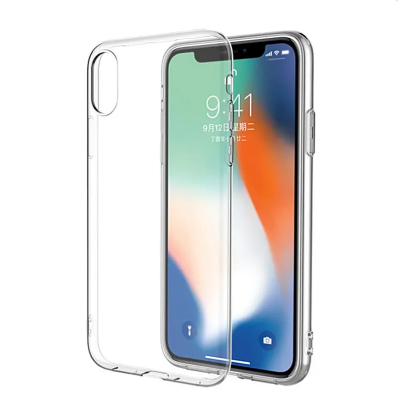 

Clear Transparent Phone Case For iPhone 7 8 Plus Xr X Xs 11 Pro Max Soft TPU Cover For Samsung S10 S9 Plus Note 8 9 10 Pro S10e