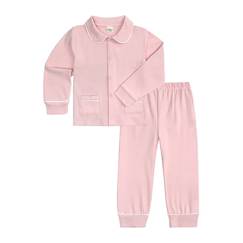 Kids Tales Pajamas for Children Baby Pajamas Sleepwear Soft Cotton Collar Long Sleeve +Pants Home Wear Menino Pajamas for Girls 8