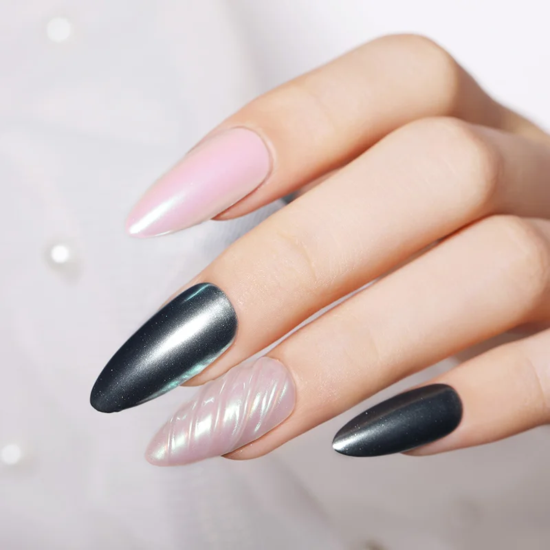 BORN PRETTY 1 г зеркальный блеск для ногтей порошок дизайн ногтей хром пигмент пыль блеск Auroras эффект ногтей маникюр Дизайн ногтей украшение