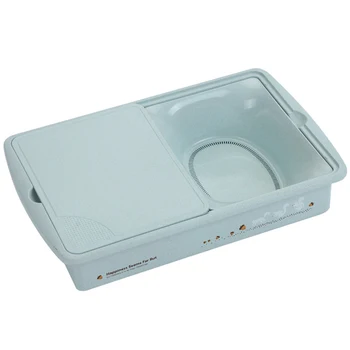 

Kitchen Chopping Board with Storage Drain Tray Plastic Cutting Board Chopping Blocks for Fruit Vegetable Kitchen Tool
