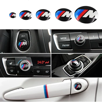 

1pcs Car decoration M Performance Car Interior Sticker For bmw M Sticker X1 X3 X4 X5 X6 e46 e90 f20 e60 e39 f10 Car accessories