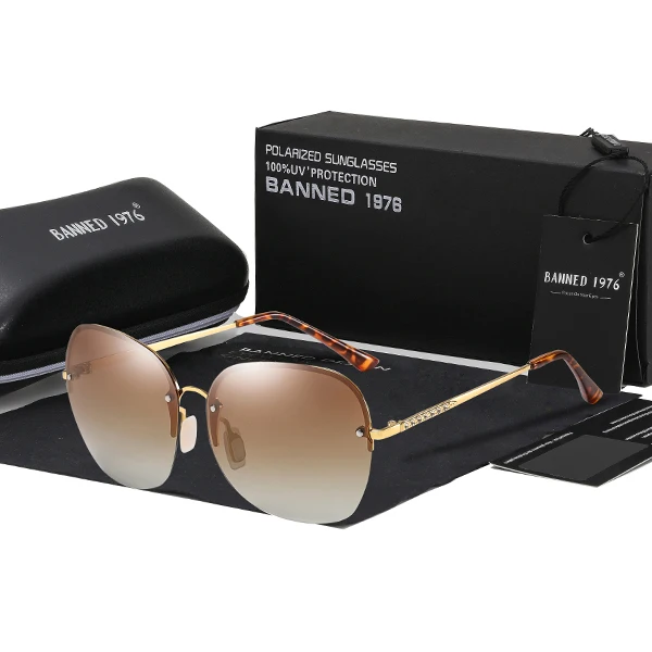 Высококачественные авиационные солнцезащитные очки для женщин, фирменный дизайн, кошачий глаз, для девушек, солнцезащитные очки для женщин и мужчин, солнцезащитные очки для женщин, очки для вождения - Цвет линз: brown