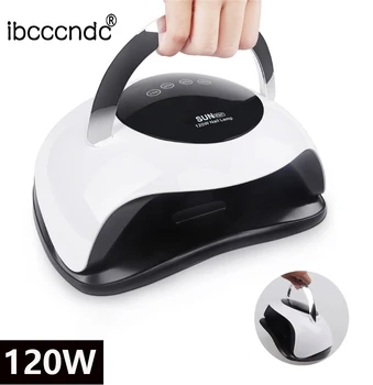 

Ibcccndc 54W/96W/120W Nail Lamp Upgrade LED UV Lamp Intelligent Gel Dryer Lamp