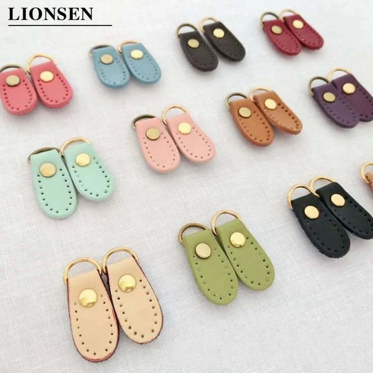 Zipper Puller Purse-Accessories Bag-Strap Side-Clamp Leather Buckle Luggage DIY Lionsen