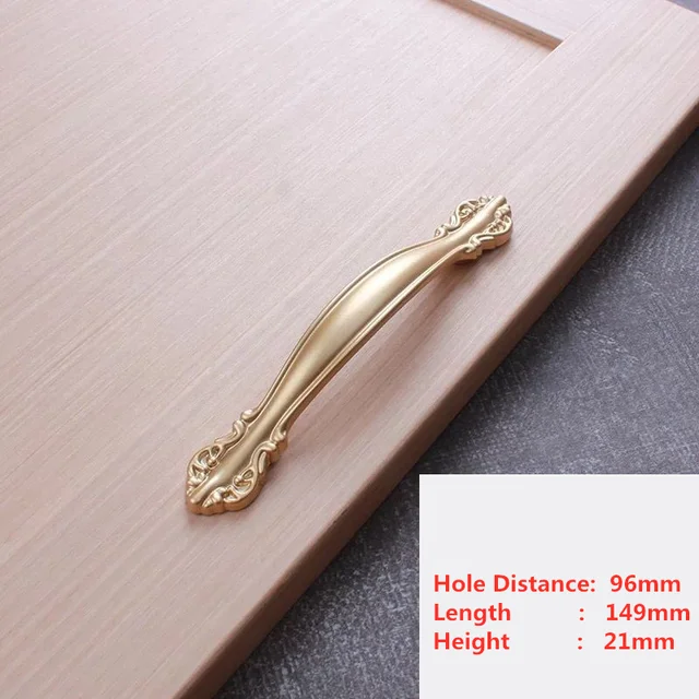 Handles Drawer Cabinet Furniture Kitchen Handles for Cabinet Knob Door Drawer Furniture Kitchen Pearl Golden Simplicity Hardware A11-96