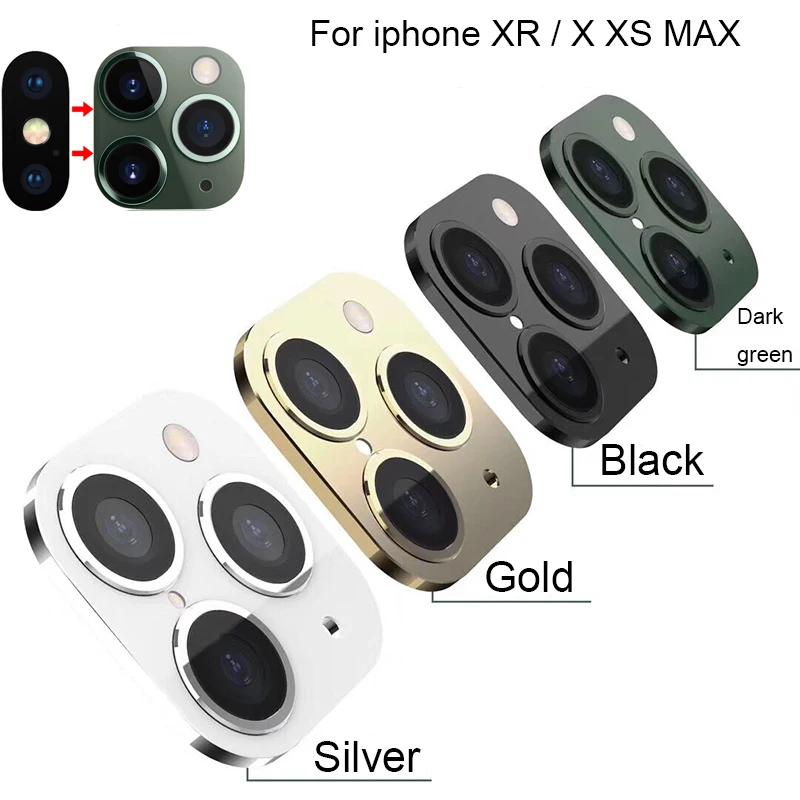 Adesivo наклейка на Рассеиватель камеры для Iphone Xr Xs Макс. Секунды изменяются на 11 Pro Макс. Поддельные наклейки для камеры s для Iphone 11 задняя крышка