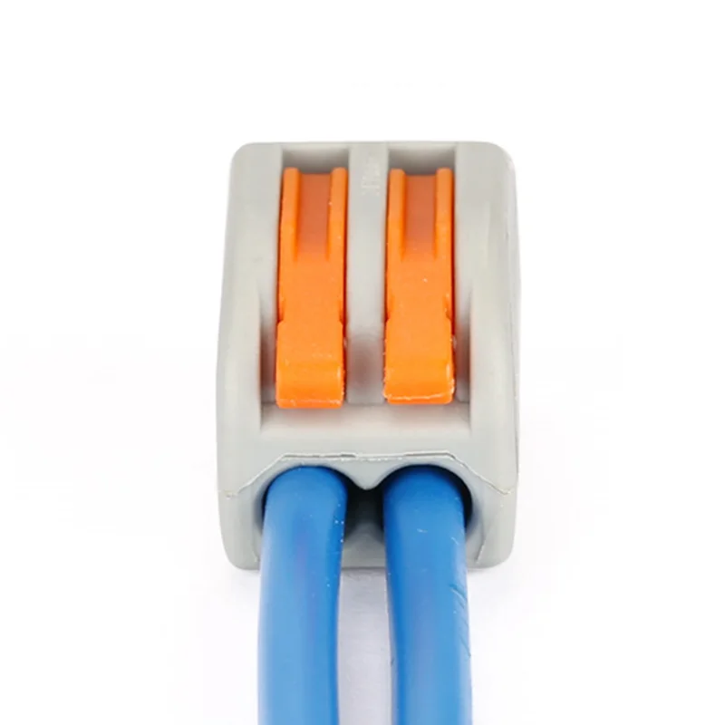 Type 10pcs 222-412(PCT212)/413/415 Universal Compact Wire Wiring Connector Conductor Terminal Block With Lever 0.08-2.5mm2