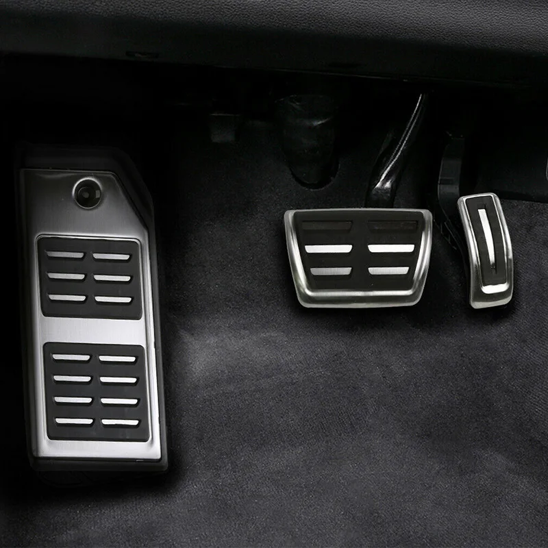 For Audi Q8 2017 2018 2019 Fuel Brake Accelerator Pads AT Footrest Pedal Car Accessories Foot Rest Pedals Plates Stickers | Автомобили и
