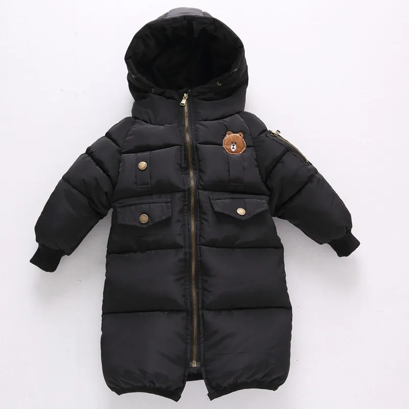  Winter Children's Down Coats Pakras Fur Cotton-padded Jacket for Boys Girls Baby Hooded Jacket Kids