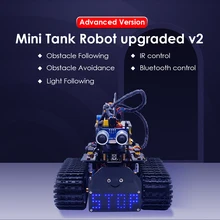 ^^Best Offers NEW!Keyestudio DIY Mini Tank Robot V2.0 Smart Robot car kit for Arduino Robot STEM /Mixly blocks coding/Support IOS Android APP ^^Best Offers NEW!Keyestudio DIY Mini Tank Robot V2.0 Smart Robot car kit for Arduino Robot STEM /Mixly blocks coding/Support IOS Android APP