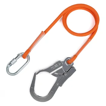 

1pc 1800kg Safety Rope Lanyard Belt Lanyard Cord Rock Tree Harness Fall Protection Mountaineering Climbing Accessories Lanyard