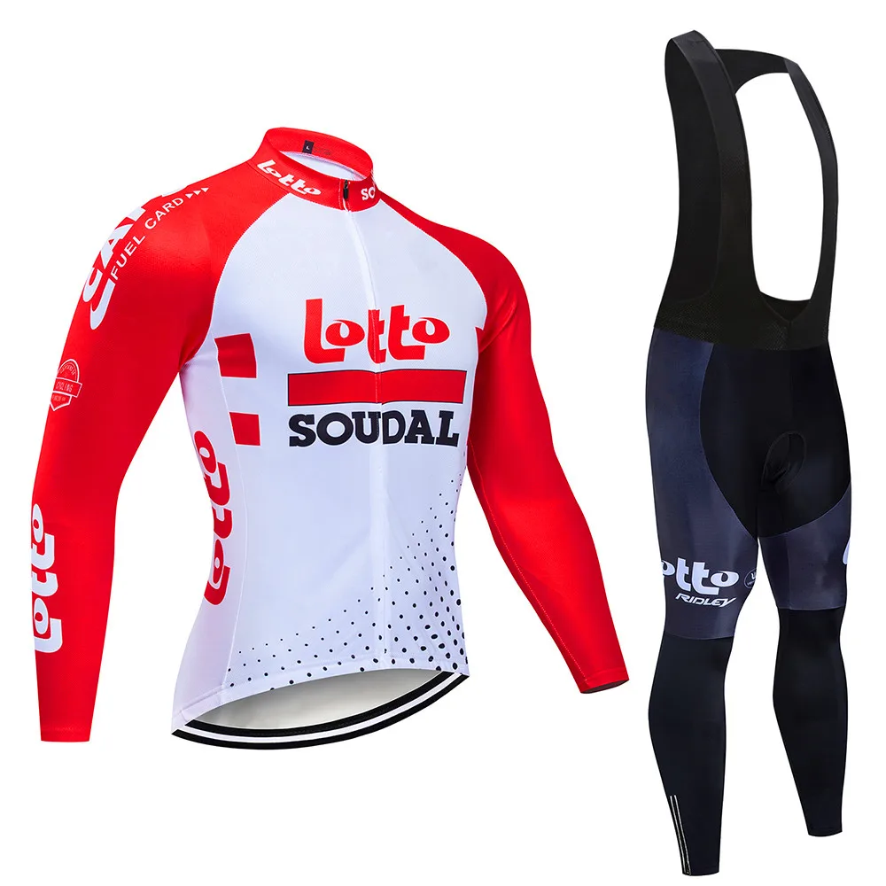 

2019 spring thin pro team long sleeve cycling jersey kits mens cycle cloth MTB Ropa Ciclismo Bicycle maillot gel pad