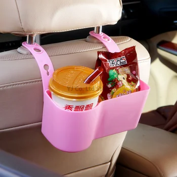 

Grid Car Water Cup Holder Box Adjustable Car Seat Back Drink Rack Snack Holder Rack Plastic Storage Shelf Organizer 20*6.5*19cm