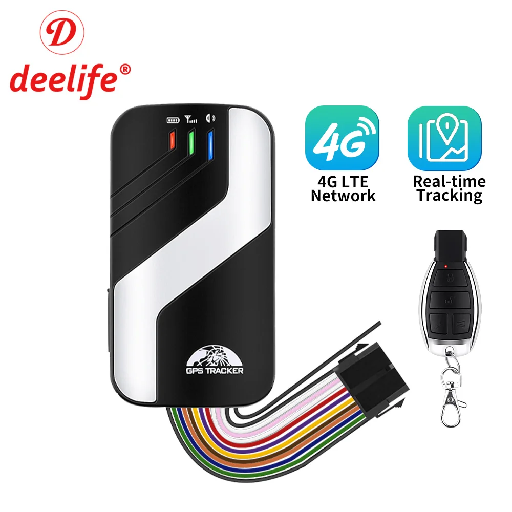 Deelife-localizador GPS 4G para coche, dispositivo de seguimiento