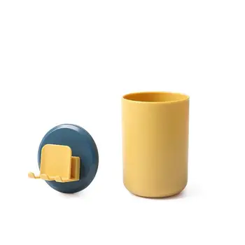 

Bathroom Accessories Wall Mounted Toothpaste Toothbrush Holder Shaver Shelf Plastic Tooth Brush Case Dispenser Organizer Holder