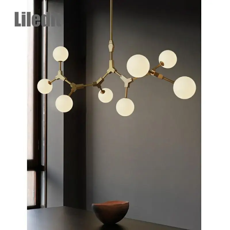 Современный светодиодный подвесной светильник в виде бара Скандинавская лампа с