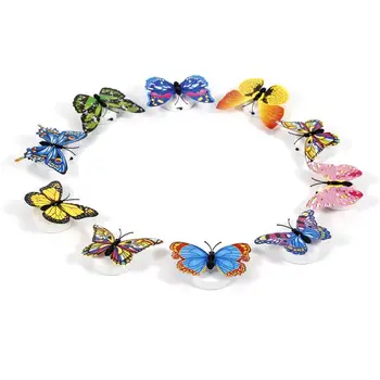 

10x Changing Butterfly LED Night Light Lamp Bedroom Wall Decor Kids Gift LED Light Home Decor Lamp Hot