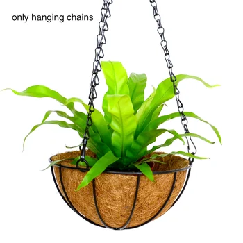 

8pcs Garden Basket Wear Resistant Adjustable Chalkboards Hanging Chain Durable Bird Feeder Planter Iron Home Decoration Outdoor