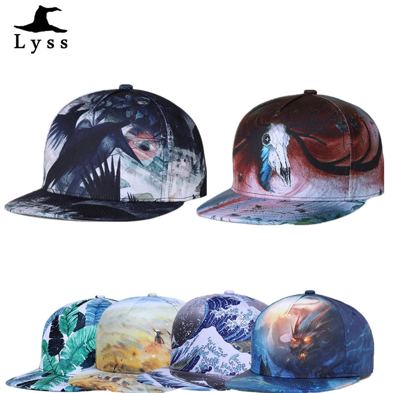 Adjustable Snapbacks Hats Men woman adult hip hop outdoor casual cap Fashion print baseball Snap back caps Multicolor