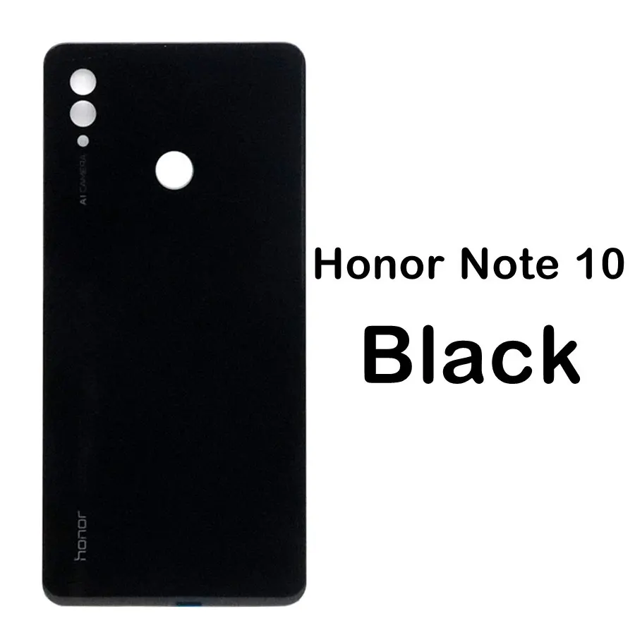 Для huawei Honor 10 Задняя стеклянная крышка батареи задняя дверь корпус чехол для Honor 10 Lite Note 10 крышка батареи Задняя стеклянная панель - Цвет: Honor Note10 Black