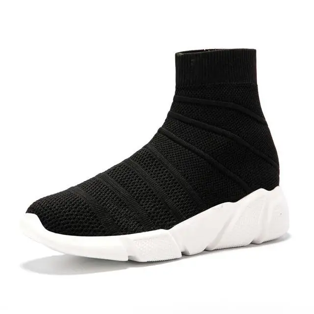 Breathable Ankle Boot Women Socks Shoes Female Sneakers Casual Winter Elasticity Wedge Platform Shoes zapatillas Mujer Soft Sole - Цвет: 13