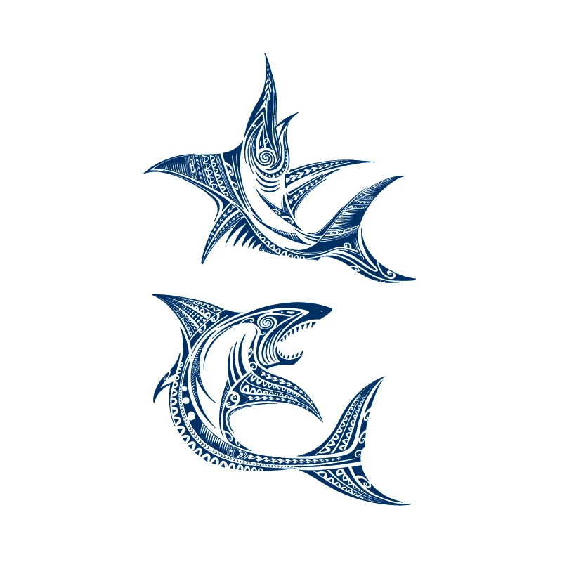 Meerjungfrau/Delfin/Adler/Ochsenhorn-Fee, hält 15 Tage, wasserfeste temporäre Tattoos für Männer, Flash-Tattoo, temporäres Fake-Tattoo – Detail 5